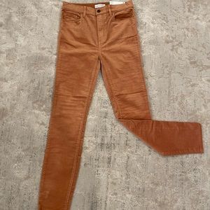 LOFT Skinny High Rise regular fit Corduroy pants in Light Sienna, size 26, NWT